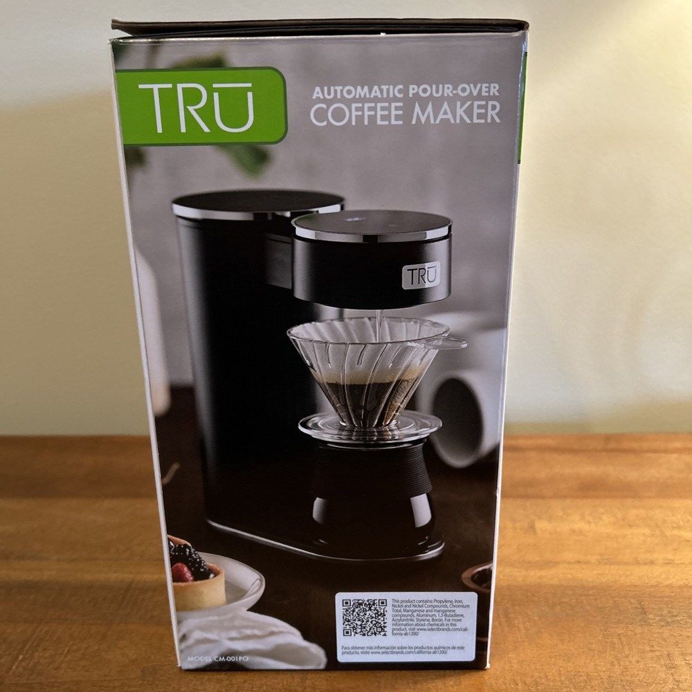 TRU Automatic Pour Over Coffee Maker with Digital Controls NEW in Box
