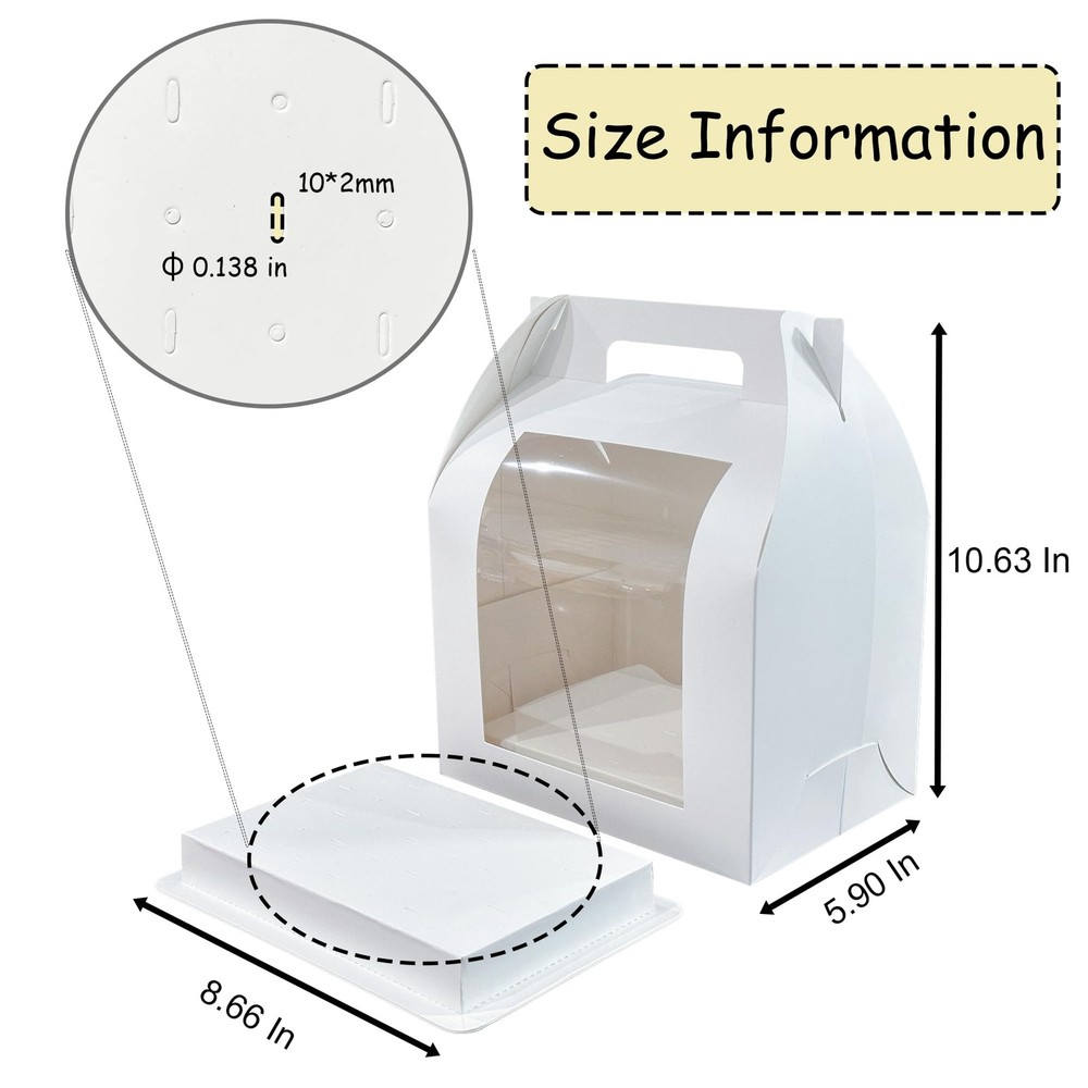 8pcs Portable Cake Pop Holder Boxes,Cake Pop Boxes Packaging, Cake Pop Displa...