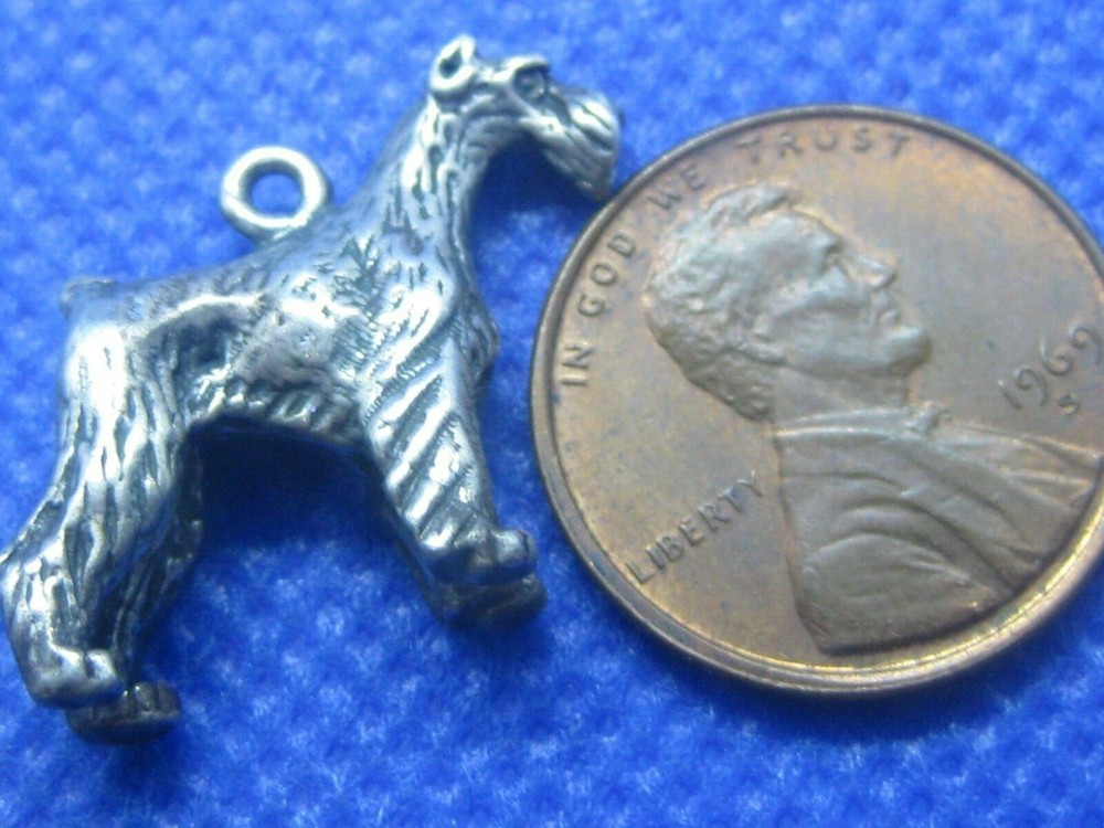 Sterling Silver Schnauzer Charm