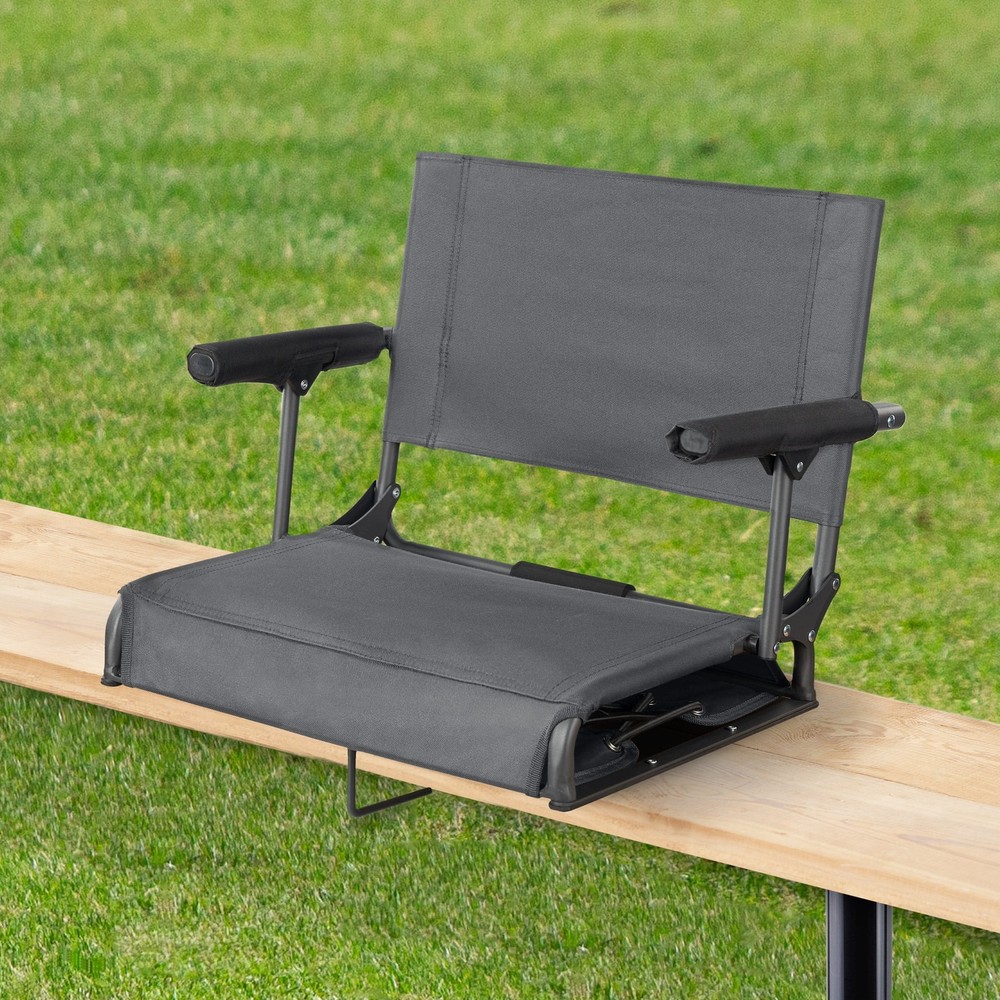 Hard Arm Stadium Seat, Gray