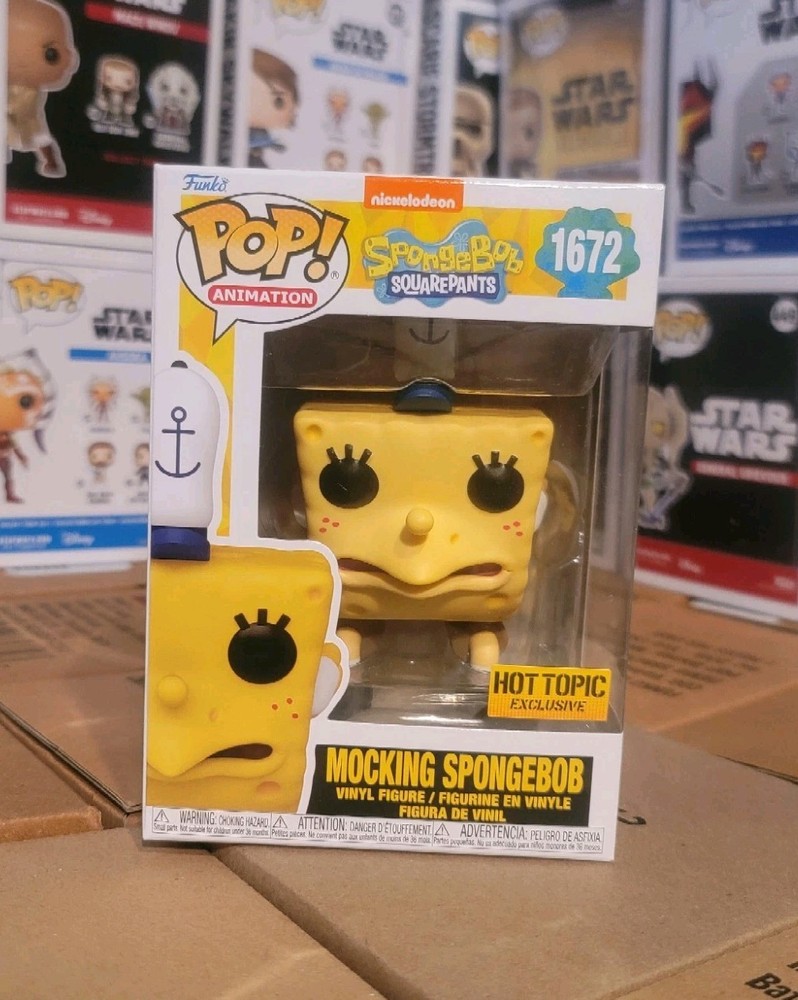 Funko POP! SpongeBob Squarepants -  Mocking SpongeBob #1672 HOT TOPIC EXCLUSIVE