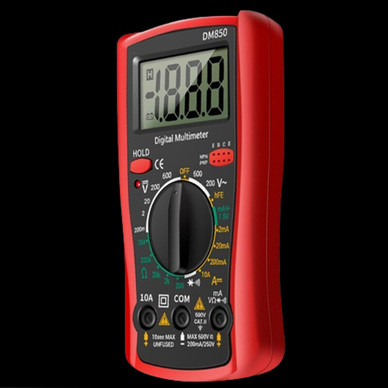 For mini DM850 Digital AC/DC Multimeter Voltmeter Ammeter Ohm Meter Tester