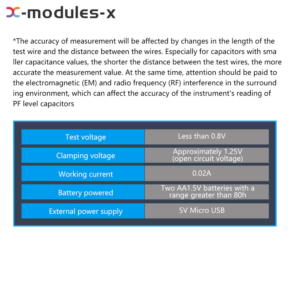 MEC-100 High-precision Capacitance Analyzer ESR Meter Digital Display Auto Rang