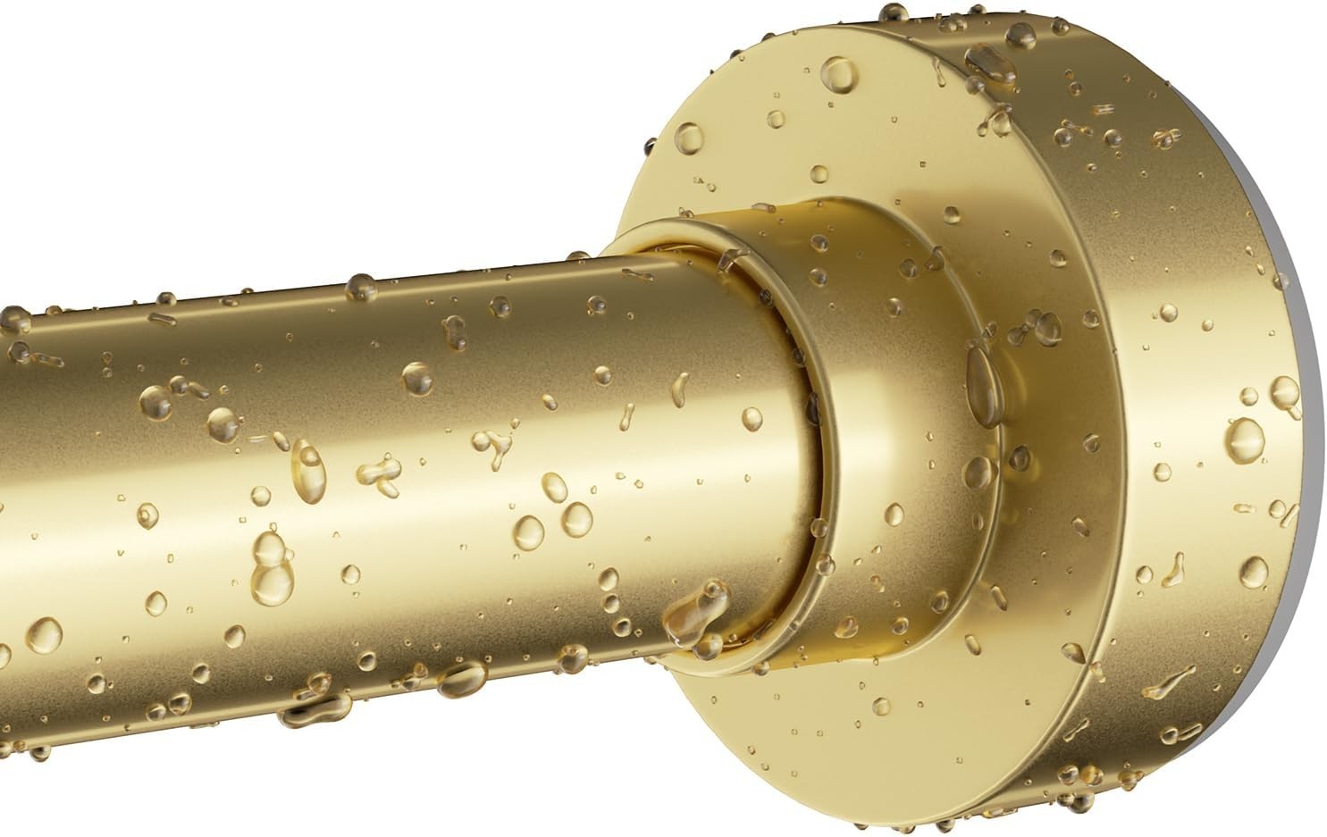 Gold Shower Curtain Rod 34-66 Inches2.8-5.5ft Never Rust Adjustable Shower Ro...