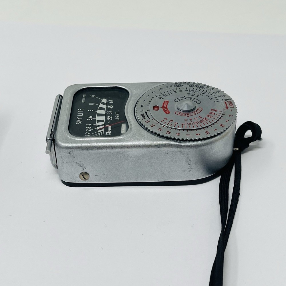 Skylite Exposure Meter Leather Case Untested Vintage Camera Light