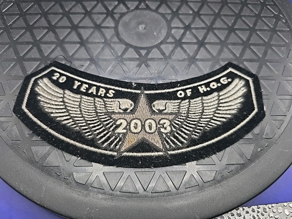 Harley Davidson Owners Group 20 Years 2003 Shoulder Patch