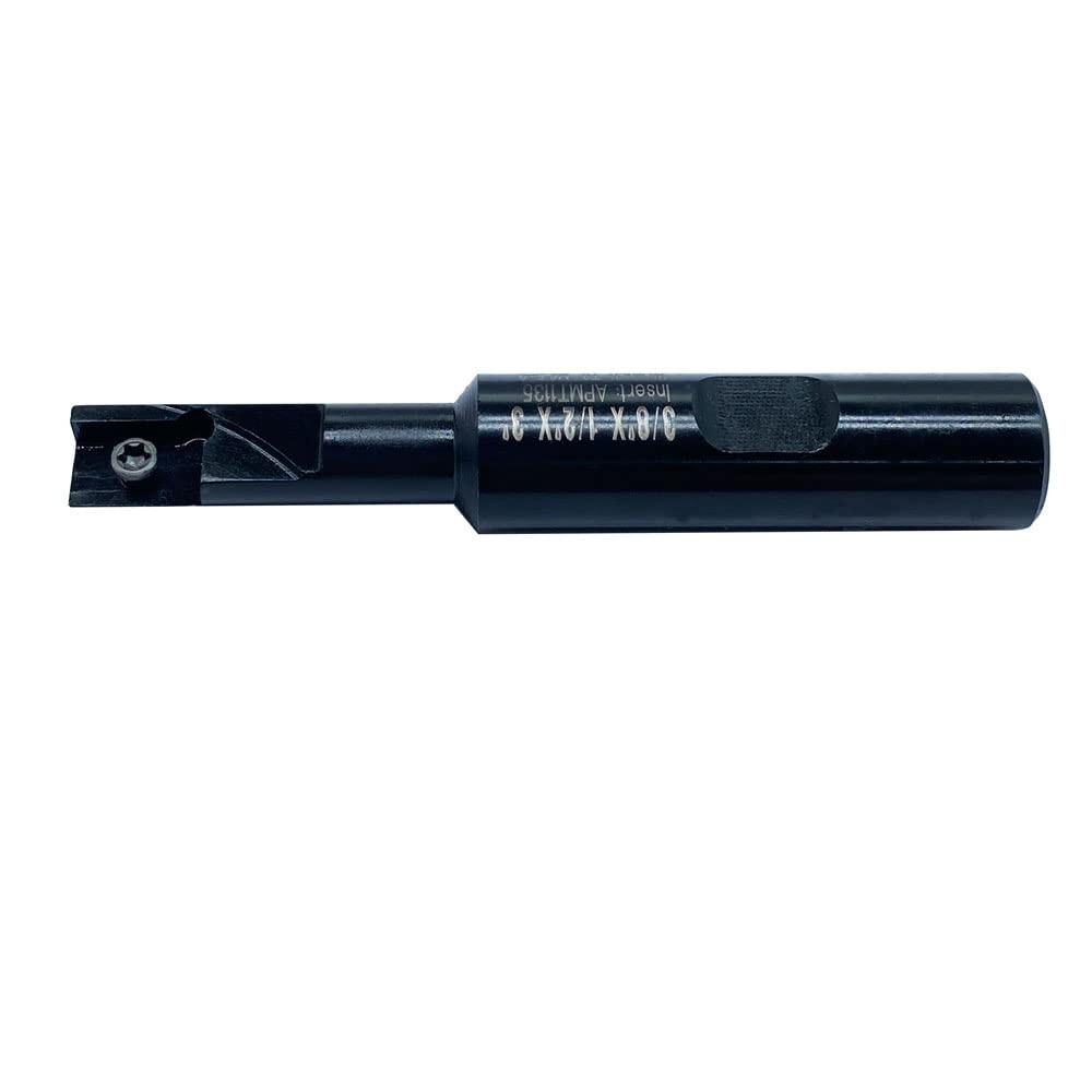 90° Square Shoulder Indexable End Mill holder 3/8×1/2× 3 +APMT1135PDER insert