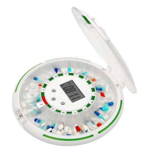 Automatic Pill Dispenser - Locking - Alarming - Up to 28 Day Schedule