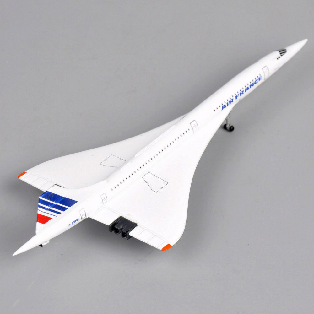 1/400 Concorde Diecast Air France 1976-2003 Aircraft Plane Model Toy Gift