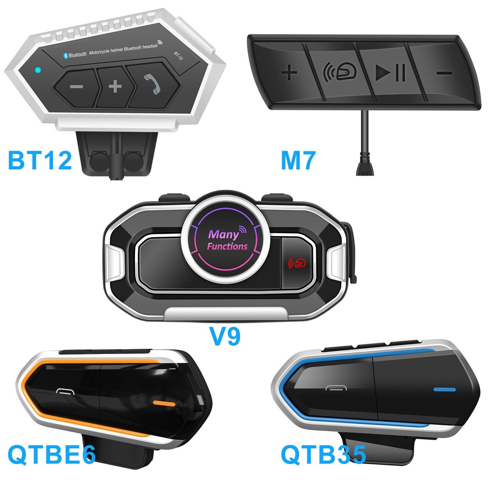 Motorcycle Helmet Wireless Bluetooth Headset Headphone Speaker Call Hands-Free