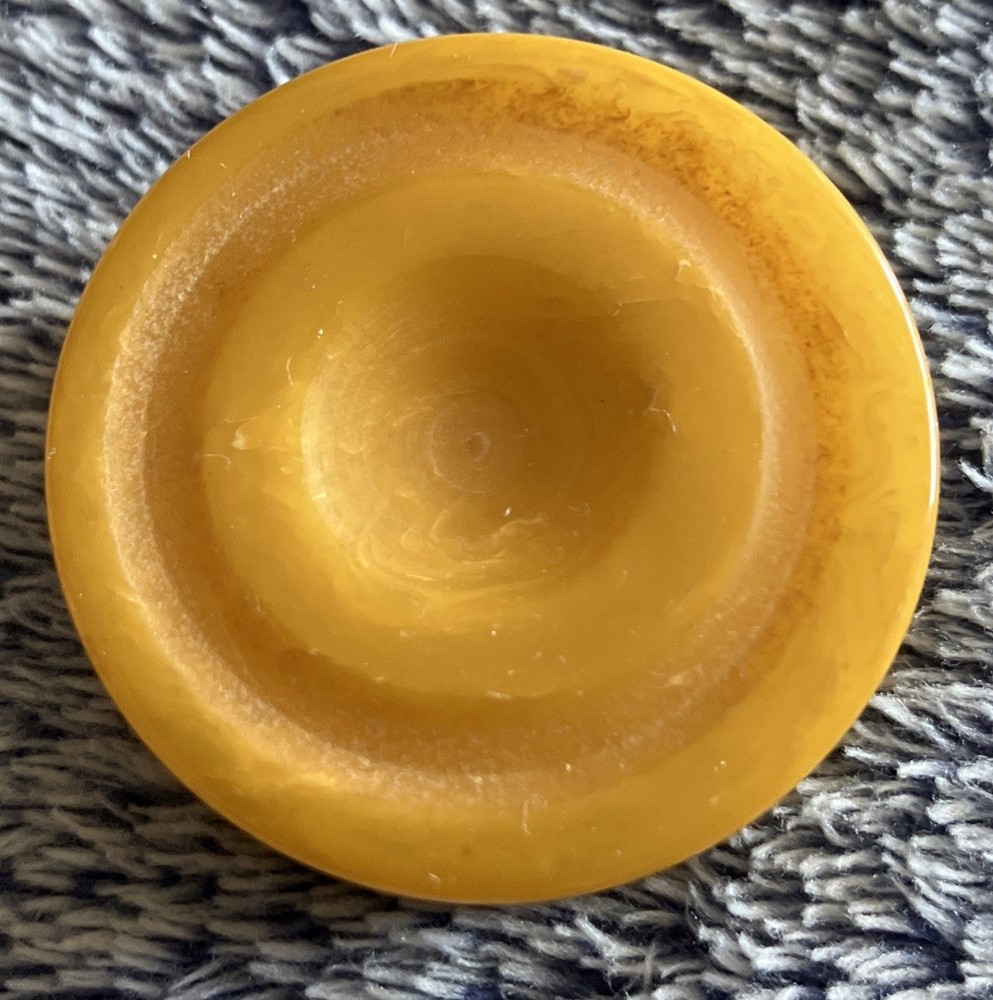 1 3/8”    BAKELITE Replacement Backgammon Piece SWIRL BUTTERSCOTCH