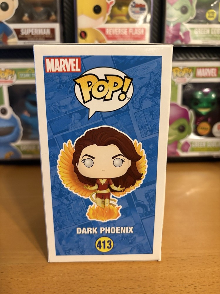 Funko Pop! X-MEN Dark Phoenix #413 Hot Topic Exclusive GITD Chase W/Protector!!