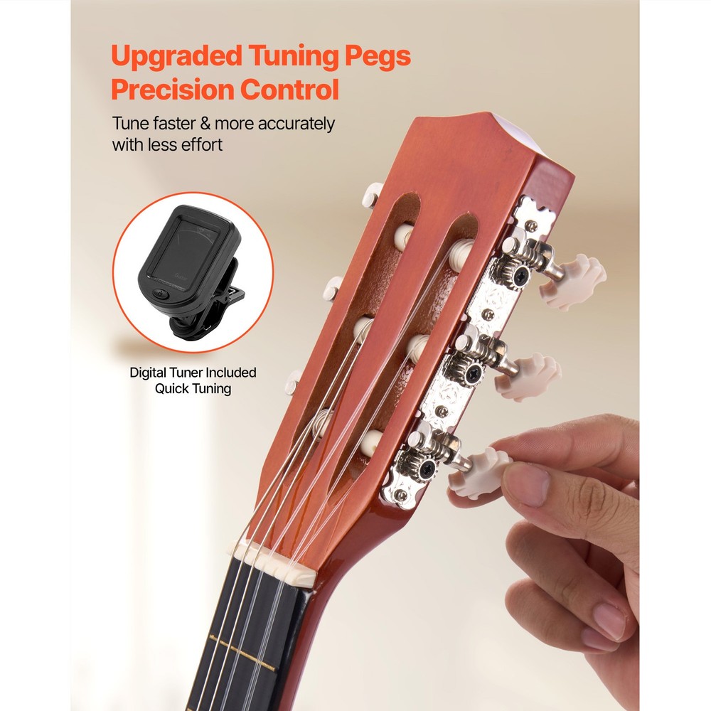 Uimoso 30-Inch Classical Guitar Starter Kit with Nylon Strings for Beginners
