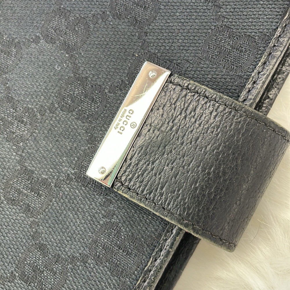 Gucci Black Monogram Agenda