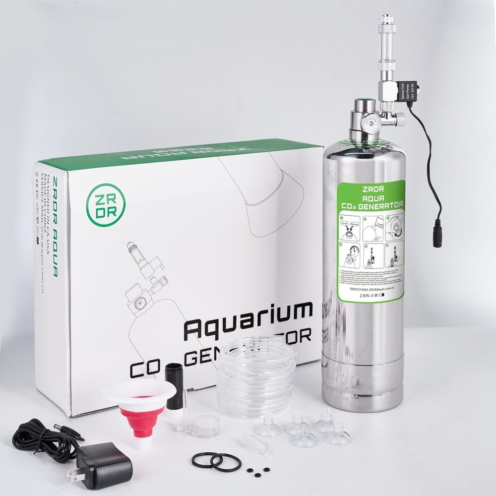 2L CO2 Generator System with Automatic Pressure Relief Valve for Aquatic Plants