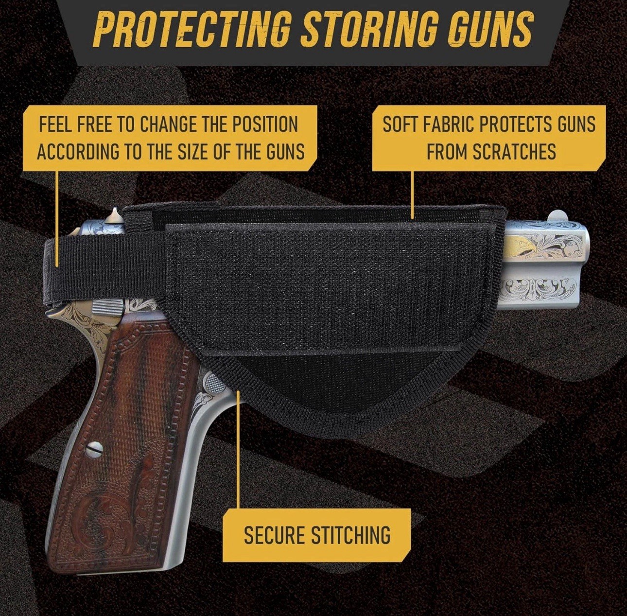 Holy Bible concealed carry gun pouch black leather pistol case