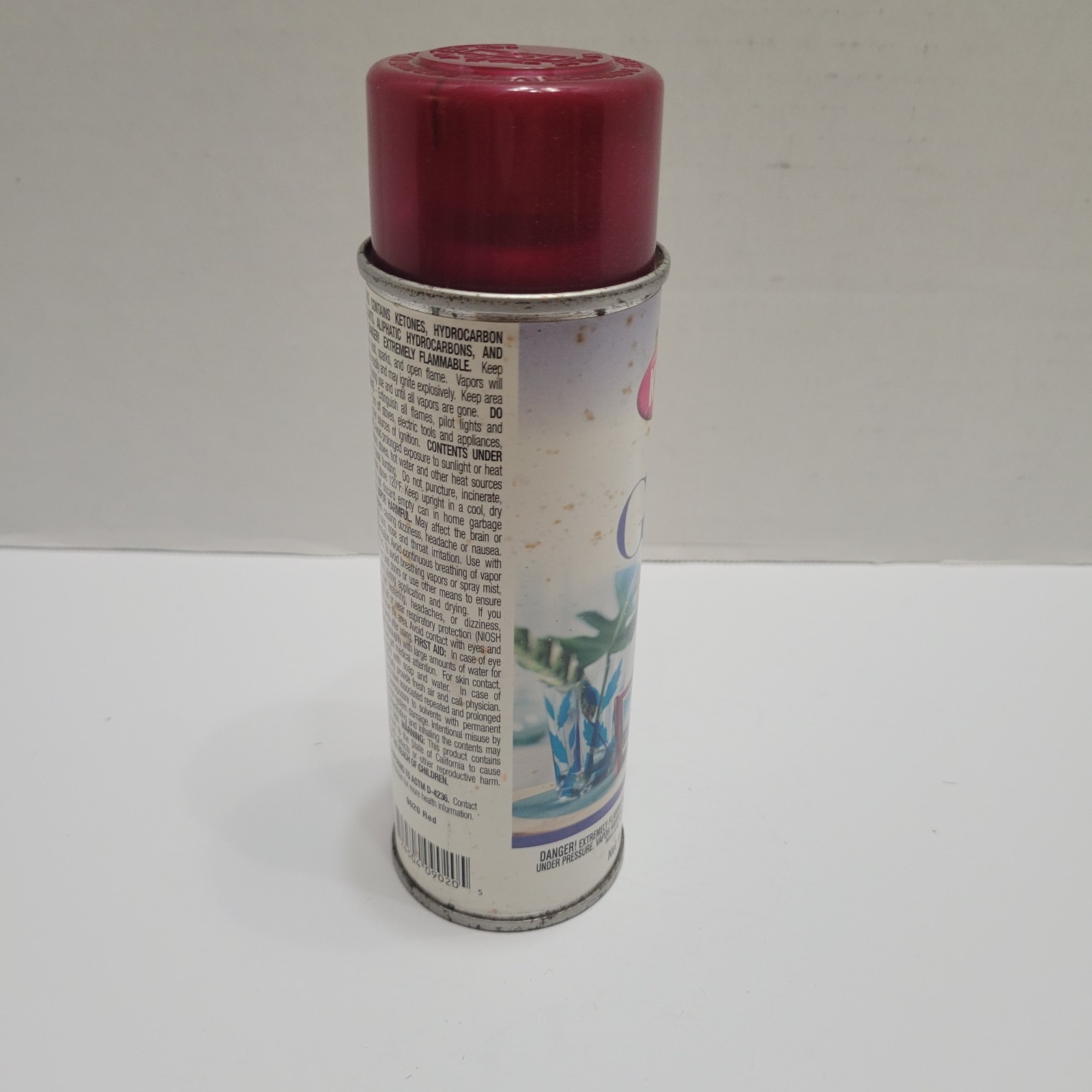 New Krylon Stained Glass 9020 Red Spray Paint 6 oz Full Spray Can