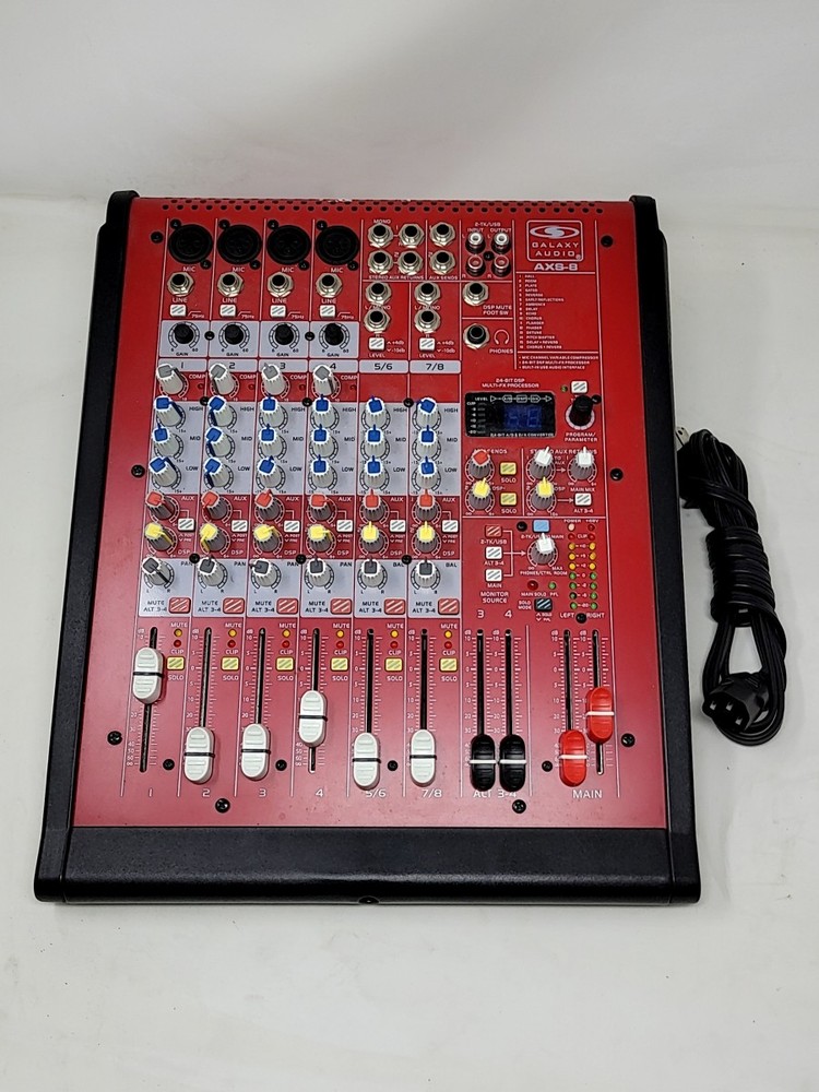 GALAXY AUDIO AXS-8 Channel Mixer SEE NOTES