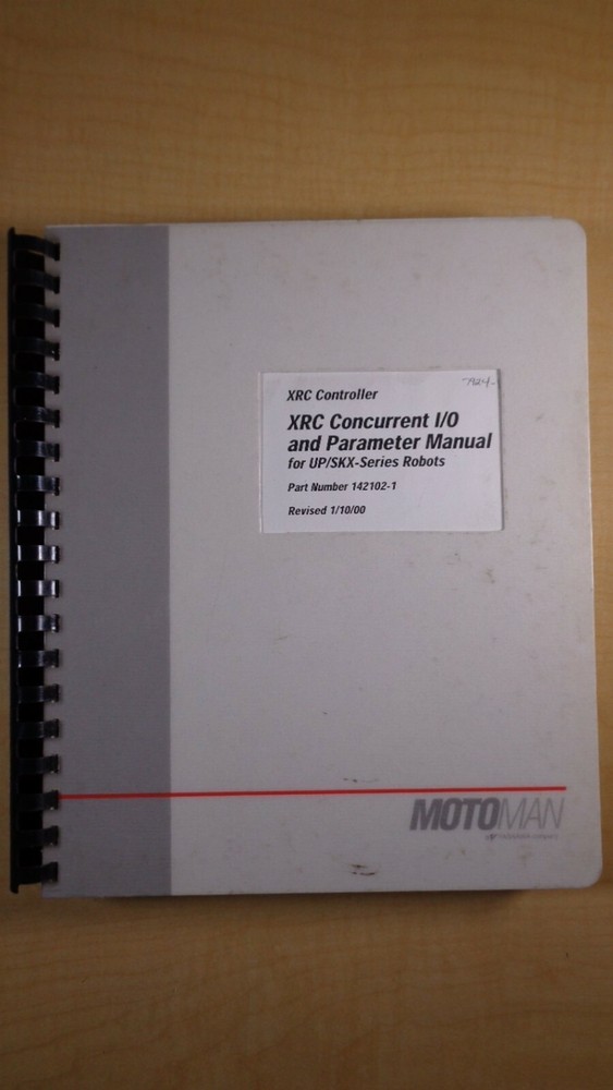 Motoman XRC Controller Concurrent I/O and Parameter Manual Rev 00 8C B2