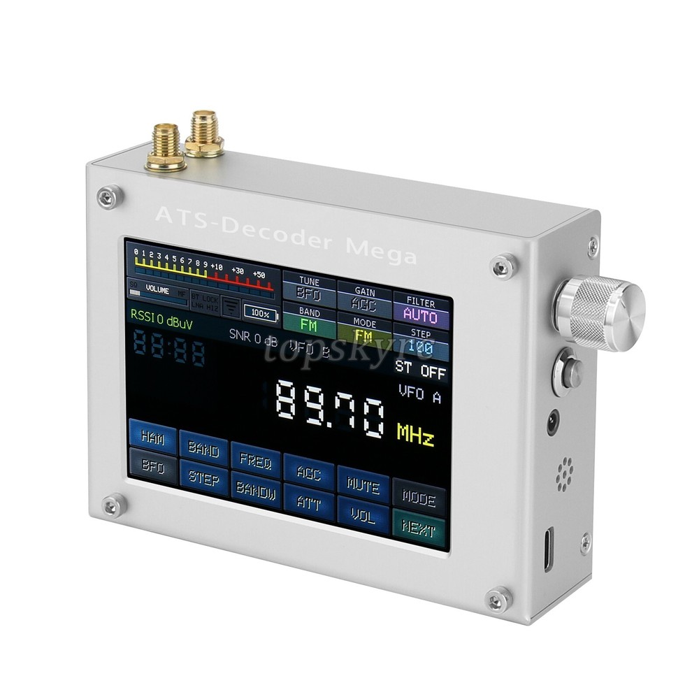 HAMGEEK ATS-Decoder Mega SDR Radio AM FM SYNC SSB CW DIGI Receiver Upgraded tp1