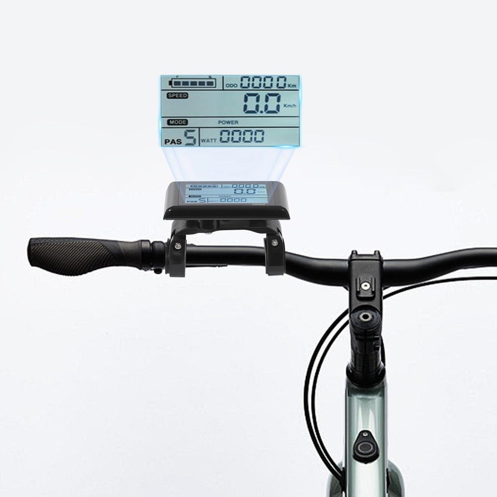 LCD Display Electric Bicycle Rectangle Display Screen E-Bike Screen 10*6cm
