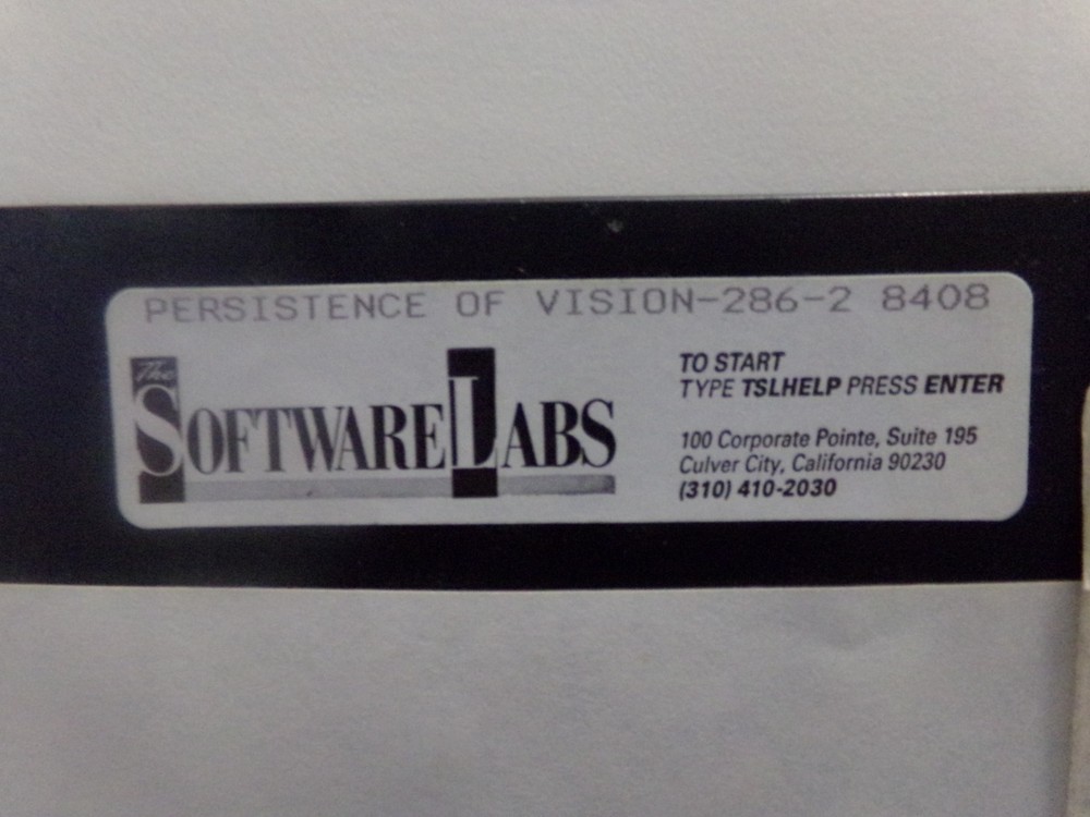 SoftwareLabs Persistence of Vision 1 & 2 Floppy Disk