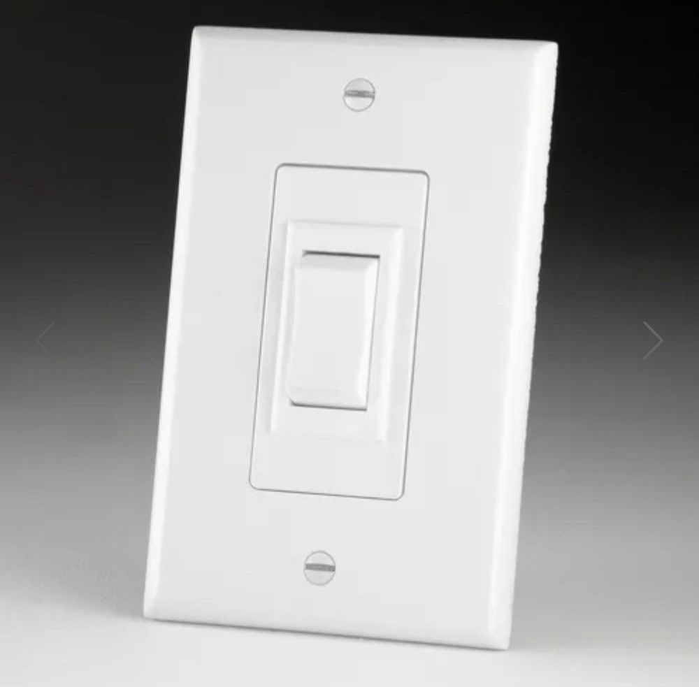 DA-LITE 80575 white wall switch assembly