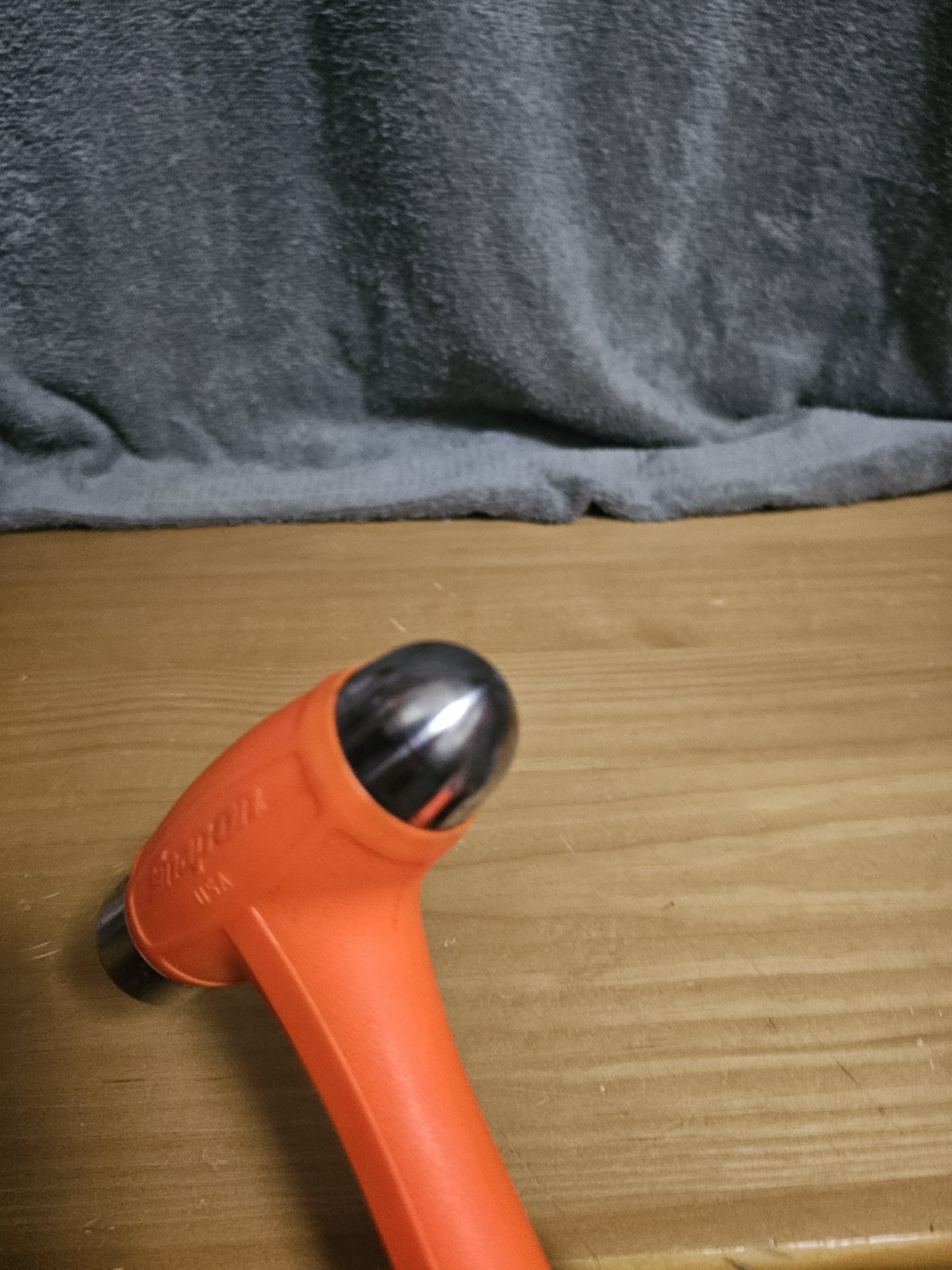 Snap On Tools Hbbd16o 16oz Dead Blow Ball Peen Hammer Orange Soft Grip