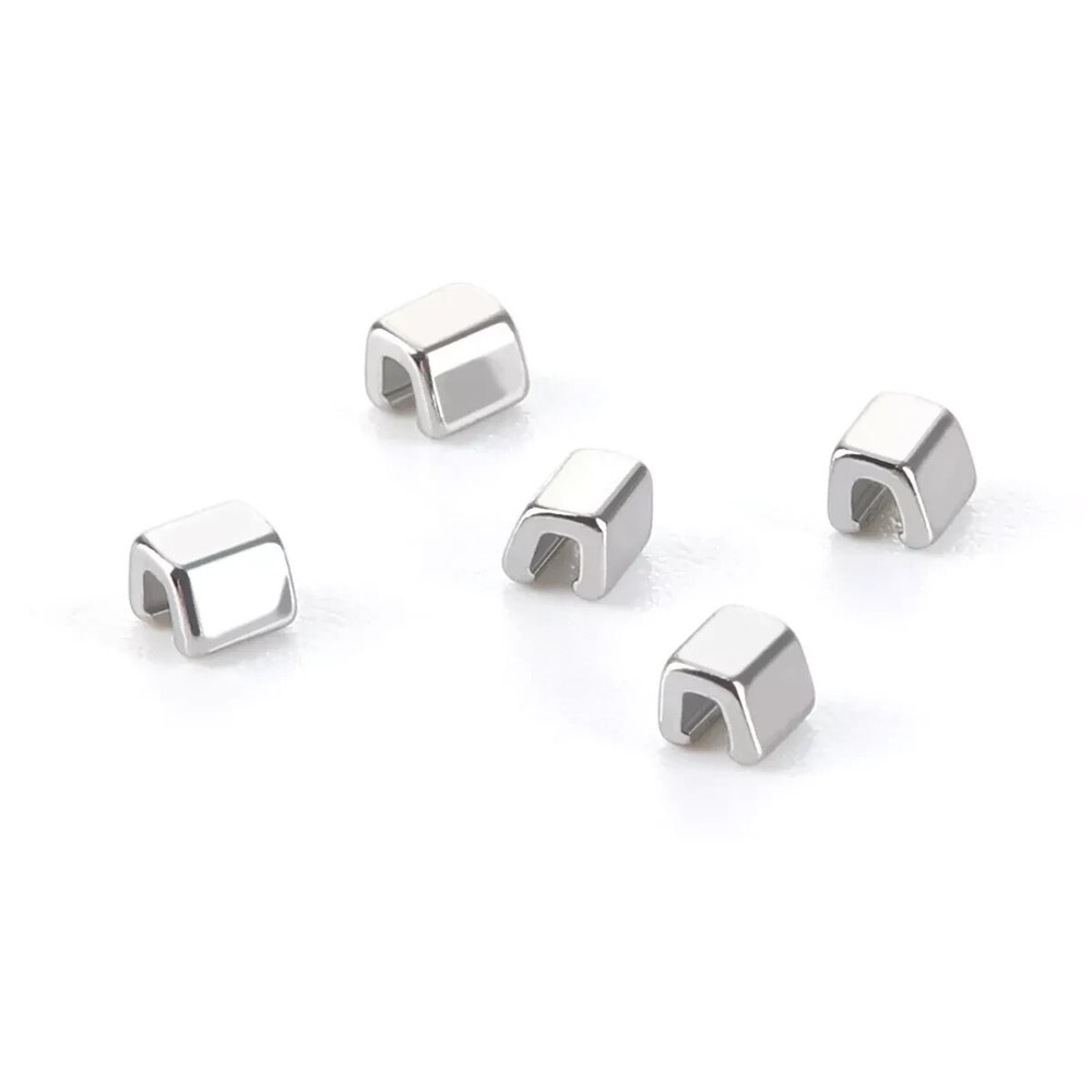 10Pcs/Pack Dental Orthodontic Stainless Stee Crimpable Hooks Stops Opened Type