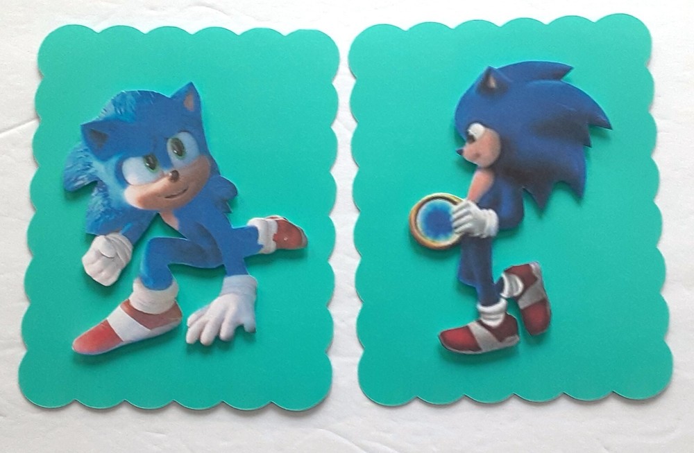 Sonic the Hedgehog Dimensional Scrapbook Embellishment 433 Card Front