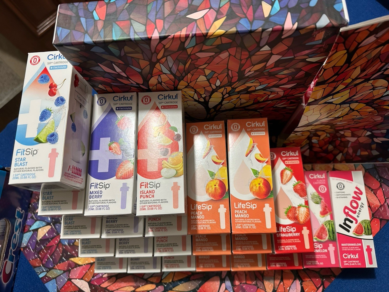 23 SEALED Boxes Sip Cartridges 13-FitSip 9-LifeSip 1-Inflow 0-Sugar BB 9/26-4/27