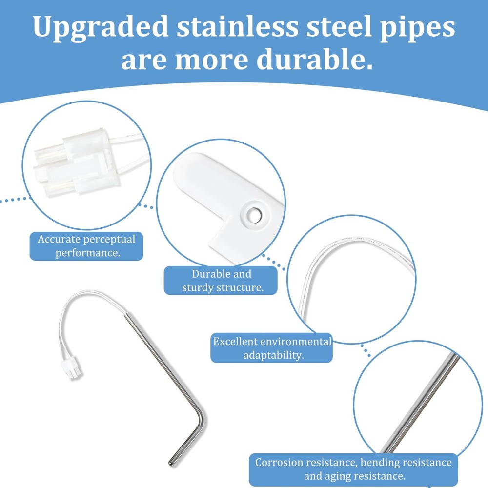 Upgraded Version Stainless Ice Maker Bin Temperature Sensor (Replaces...