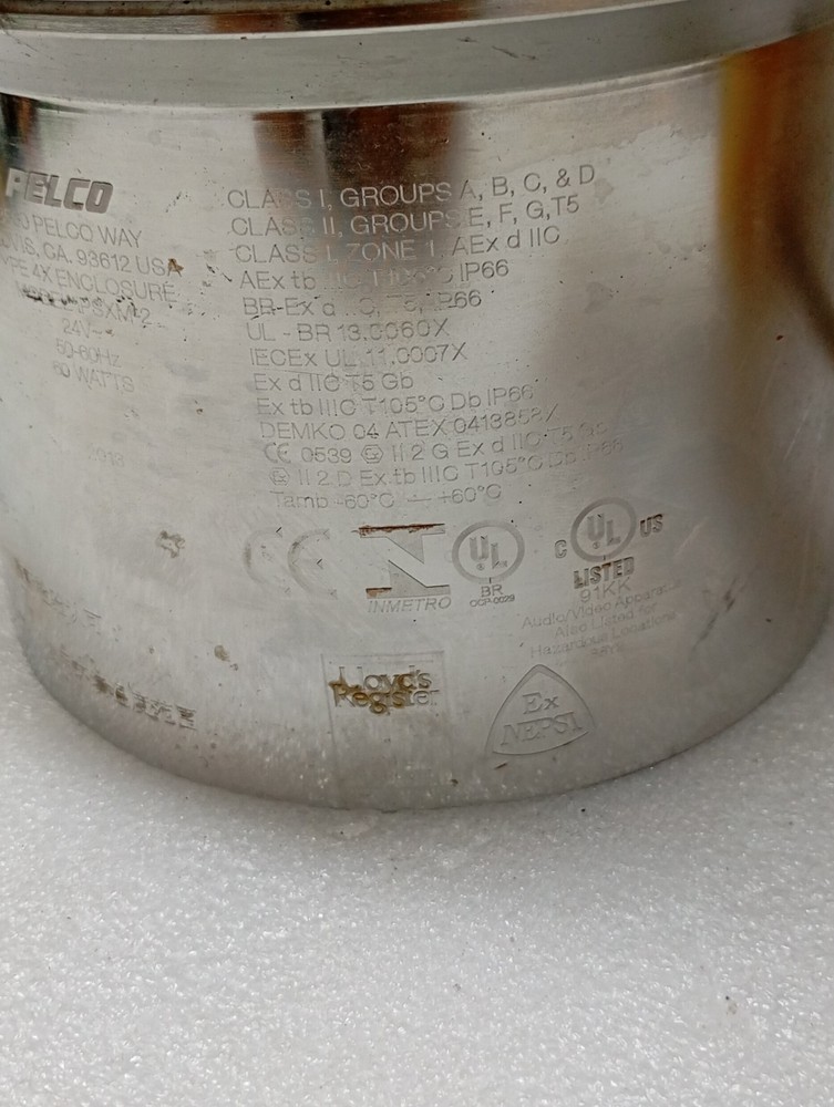 PELCO Type. IPSXM2 24V EXPLOSION PROOF CAMERA