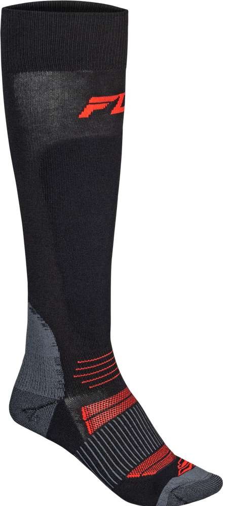 Fly Racing Midweight Wool Socks Black/Red