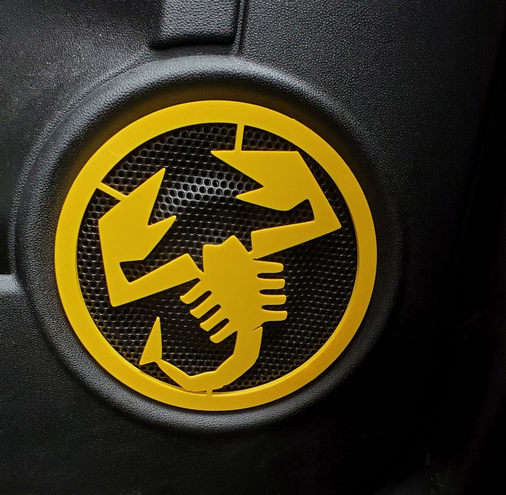 Abarth 595 Speaker Covers Large Set (Multiple Colours)