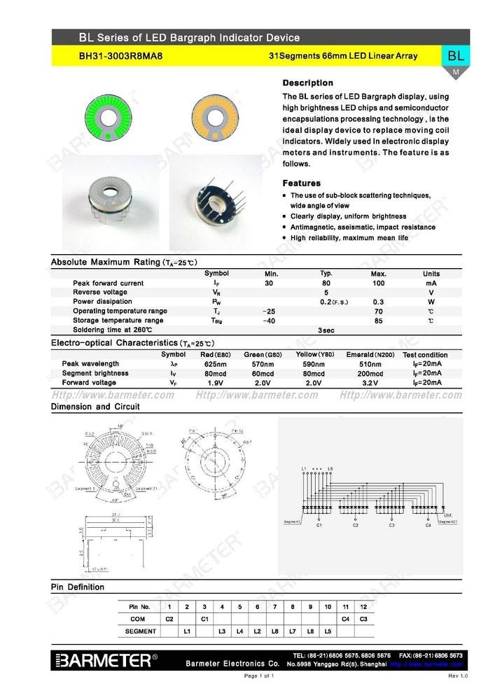 Special promotion--2pcs 31 LEDs linear Array, Arc 300° for Audio equipment