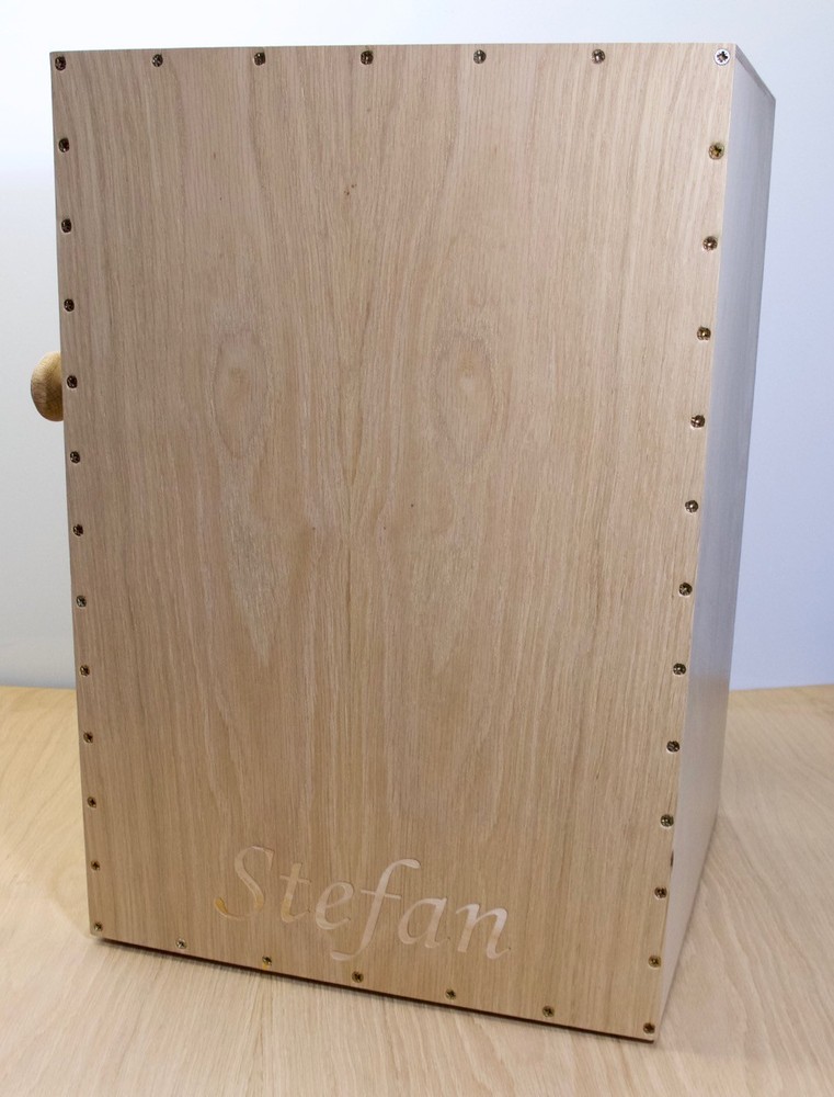 personalised cajon with on/off snare