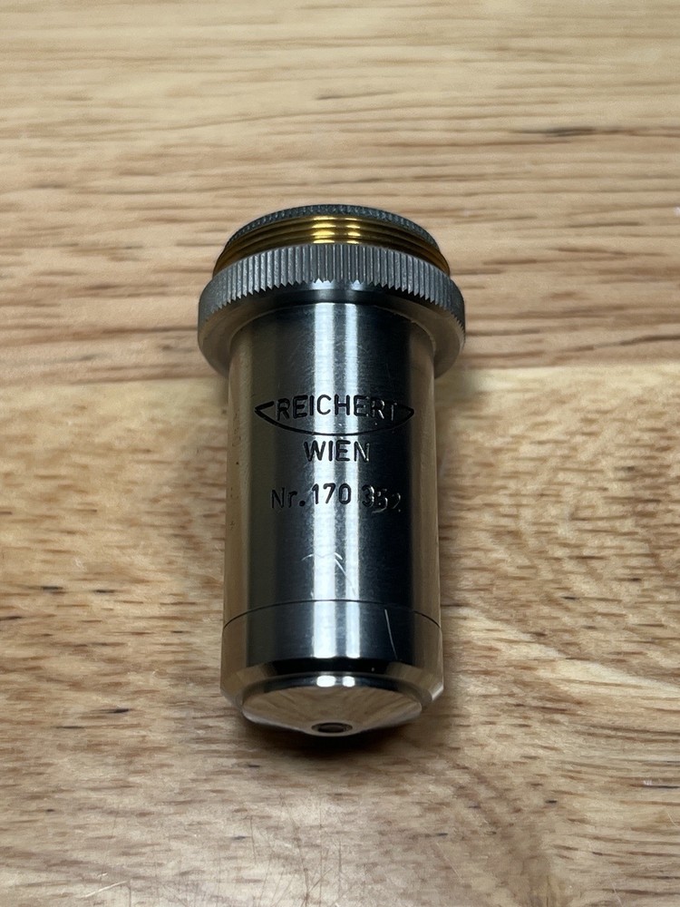 Vintage Reichert Austria Plan 63:1 A=0.75 Microscope Objective