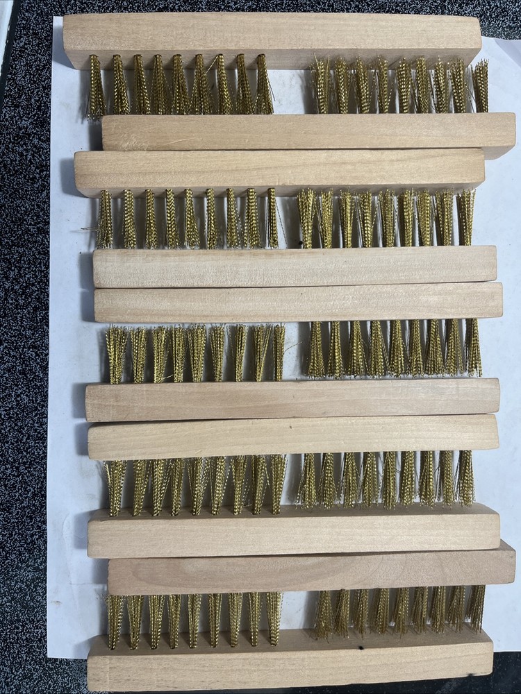 (20) Brass Bristled Wire Brushes