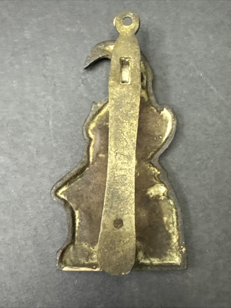 Antique Solid Brass Mr Punch & Judy Door Knocker