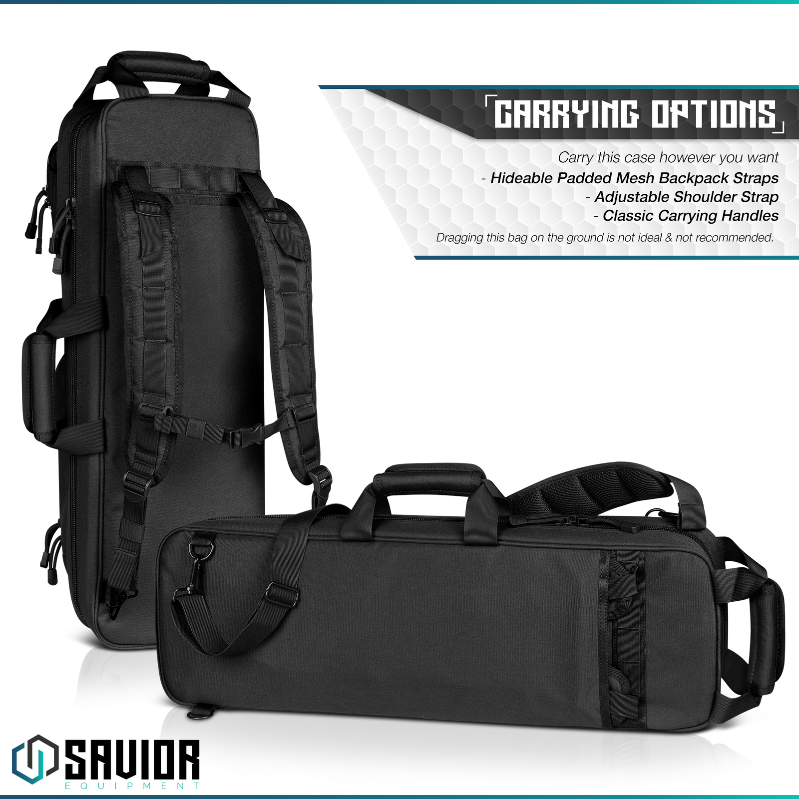 Savior Tactical Urban Takedown Bag Carbine Rifle Padded Shotgun Firearm Backpack