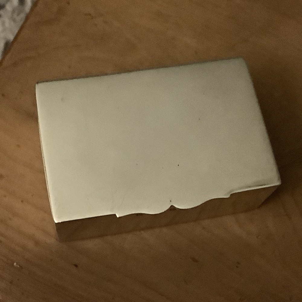 Solid Silver Stamp Box by Stokes & Ireland Ltd Chester 1898