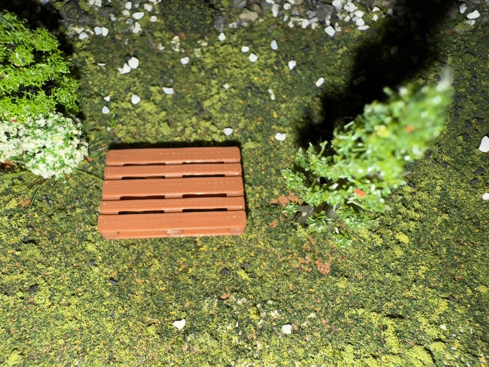 1:48 O Gauge Pallets 4PK - Brown