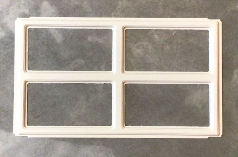 ALMOND Colonial 509 Replacement Window Inserts/Short Panel Clopay Garage Doors
