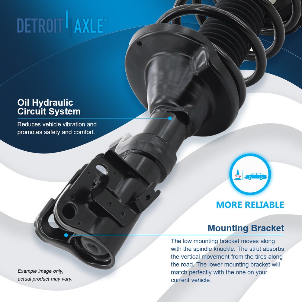 Front + Rear Struts w/ Coil Spring for 2003 2004 2005 2006 - 2011 Honda Element