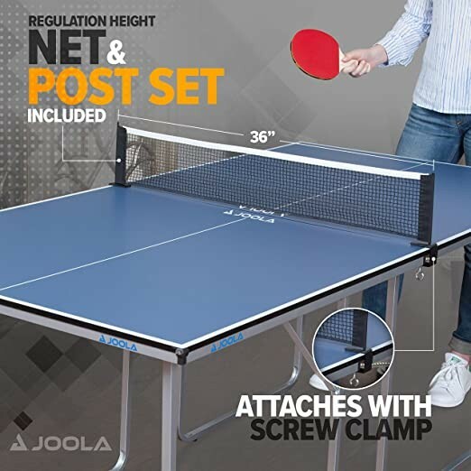 JOOLA 19110 Midsize Table-Tennis Table - Blue