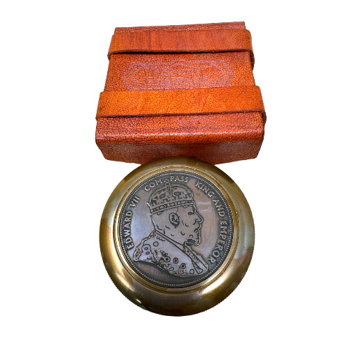 Edward VII King / Emperor Compass | Solid Brass Nautical Working Compass