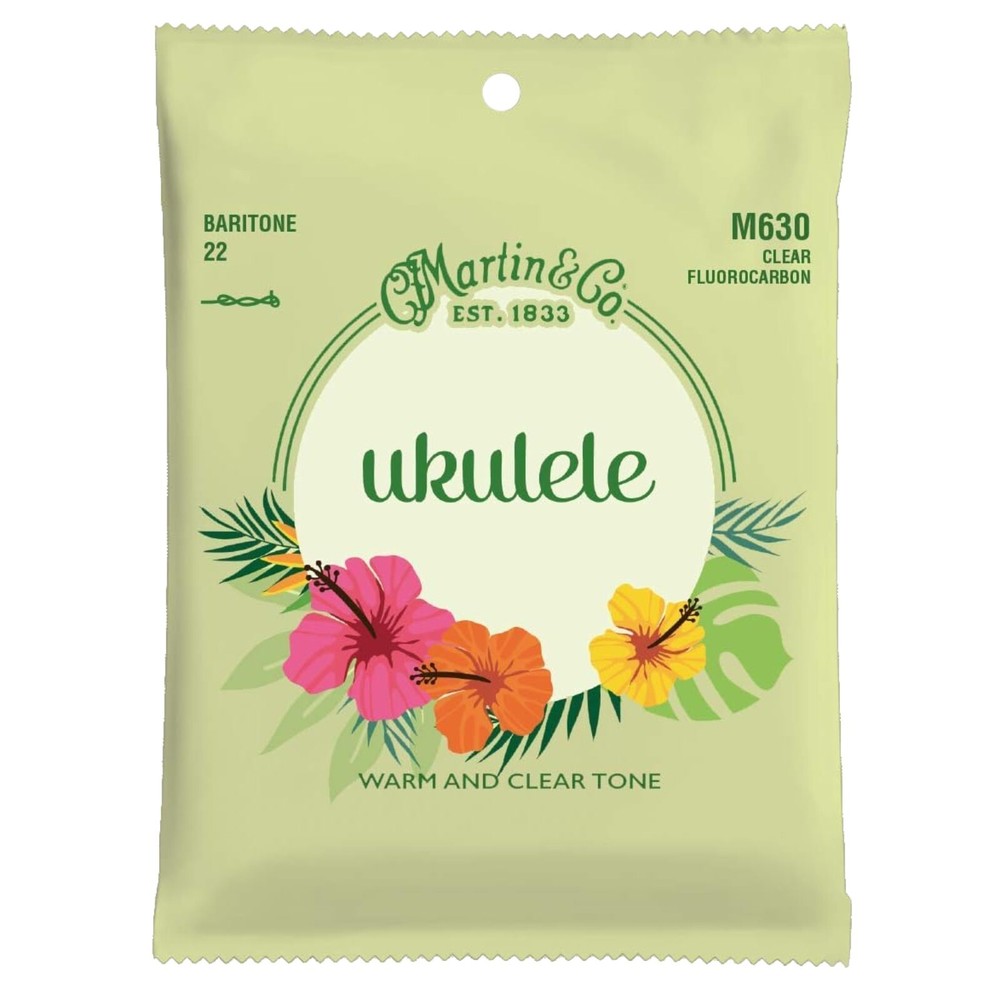 Martin M630 Clear Fluorocarbon Baritone Ukulele Strings