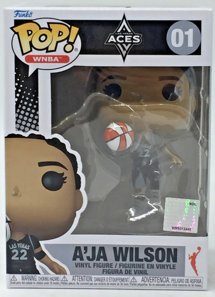 Funko Pop! WNBA Las Vegas Aces A'ja Wilson #1 With Pop Protector