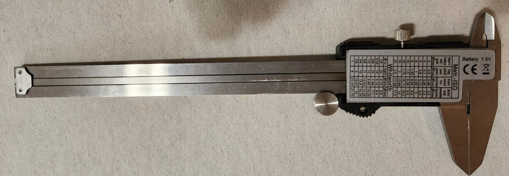 DIGITAL ELECTRONIC 6'' HARDENED STAINLESS CALIPER